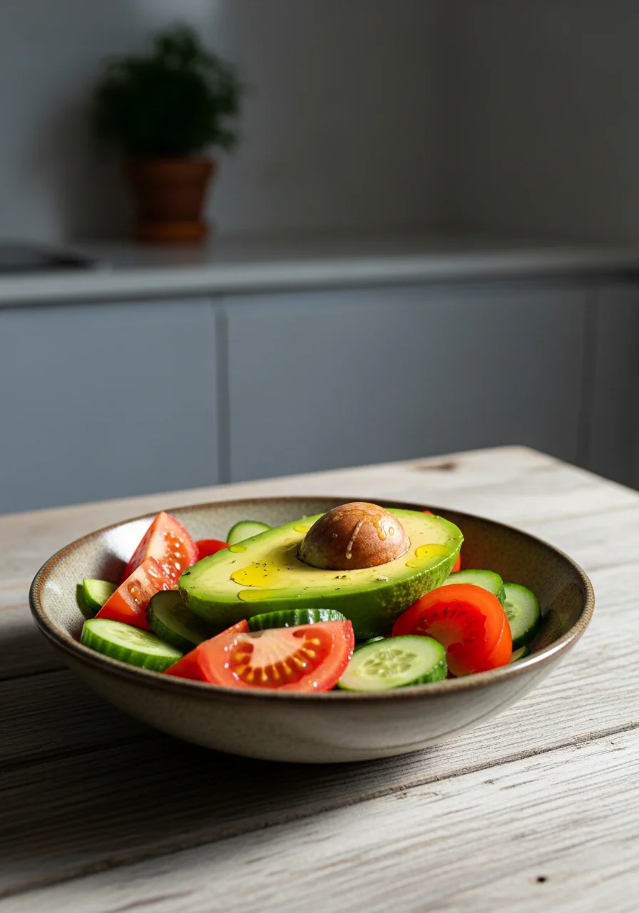 Avocado Tomato Cucumber Salad